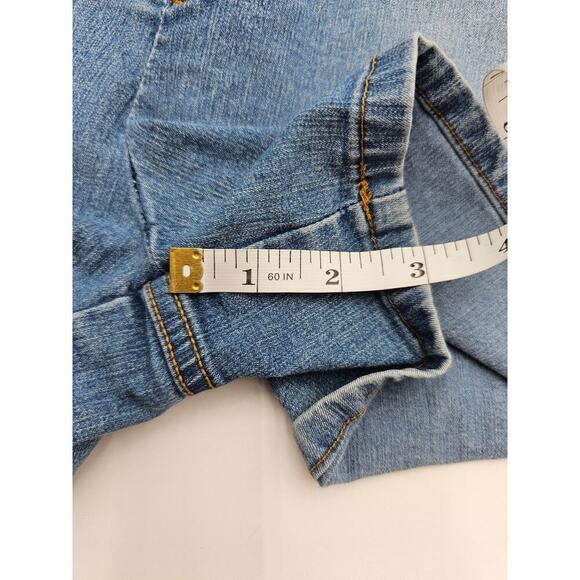 Vtg Y2K No Boundaries Junior's 13 Stretch Lace Up Jean Shorts - Picture 6 of 7